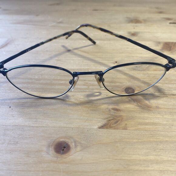 BADA Los Angeles Black Oval Eyeglass Frame Vtg Glasses 48-21 140 BL 1652 - Picture 1 of 11